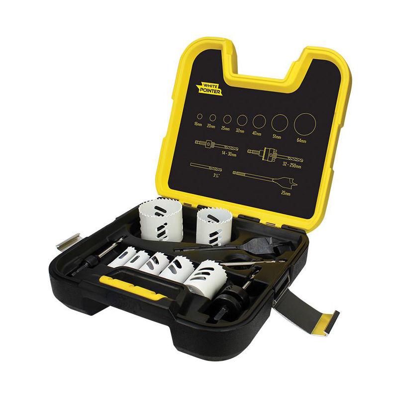 ALPHA PROEDGE USA 9 PIECE ELECTRICIANS HOLESAW KIT 